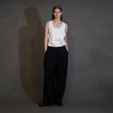 MBL-TCPT MACHINE WASHABLE WOOL TUCK WIDE PANTS