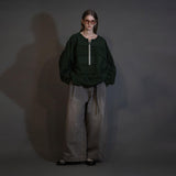 MBL-USED DENIM 12OZ DENIM SIDE TUCK WIDE PANTS USED