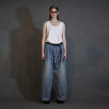 MBL-USED DENIM 12OZ DENIM SIDE TUCK WIDE PANTS USED