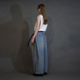 MBL-USED DENIM 12OZ DENIM SIDE TUCK WIDE PANTS USED