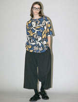 MBL-WPT1 WASHABLE WOOL TUCK WIDE ANKLE SLACKS