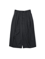 MBL-WPT1 WASHABLE WOOL TUCK WIDE ANKLE SLACKS