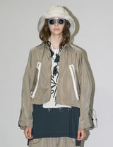 WM03-BZ2610302 NYLON TAFFETA WATER PROOF SHORT BLOUSON
