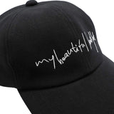 WM04-AC251045 COTTON LINEN BASEBALL LOGO CAP