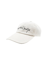 WM04-AC251045 COTTON LINEN BASEBALL LOGO CAP