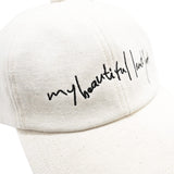 WM04-AC251045 COTTON LINEN BASEBALL LOGO CAP