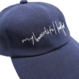 WM04-AC251045 COTTON LINEN BASEBALL LOGO CAP