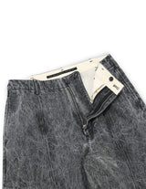 WM04-PT2610404B PIGMENT PRINT WASHED DENIM WIDE CARGO PANTS
