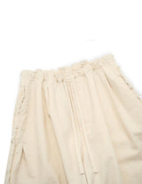 WM04-SP2610405K PIGMENT PRINT WASHED DENIM WIDE HALF PANTS