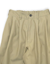 WM08-PT2610803 HIGH-TWIST TWILL TUCK WIDE PANTS