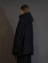 WM10-BZ252102 BISHU WOOL OVERSIZED HOOD BLOUSON