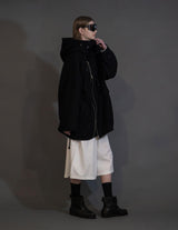 WM10-BZ252102 BISHU WOOL OVERSIZED HOOD BLOUSON