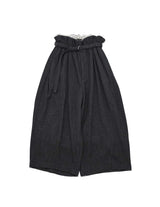 WM10-PT252103 BISHU WOOL WIDE BELT PANTS