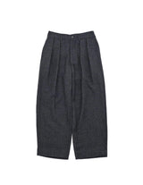 WM10-PT252104 BISHU WOOL TUCK WIDE PANTS