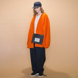 WM11-CD232114 SLIVER WOOL BIG CARDIGAN