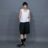 WM11-SP251113 COHORUS RAMIE × SOLOTEX BACK WARP WIDE SHORT PANTS