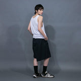 WM11-SP251113 COHORUS RAMIE × SOLOTEX BACK WARP WIDE SHORT PANTS