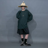 WM11-SP251113 COHORUS RAMIE × SOLOTEX BACK WARP WIDE SHORT PANTS