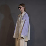 WM13-SH252131 WASHABLE COTTON RAGLAN OVERSIZE SHIRT