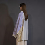 WM13-SH252131 WASHABLE COTTON RAGLAN OVERSIZE SHIRT