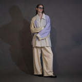 WM13-SH252131 WASHABLE COTTON RAGLAN OVERSIZE SHIRT