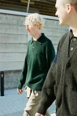 M233-0501 WOOL KNIT POLO