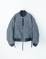 NMJK-025 WIDE POCKET FLIGHT JACKET: FADED