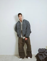 NMJK-025 WIDE POCKET FLIGHT JACKET: FADED