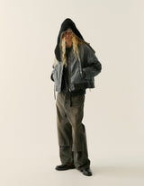 NMJK-025 WIDE POCKET FLIGHT JACKET: FADED