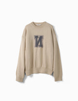 NMKN-003 REVERSE LETTERMAN SWEATER