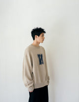 NMKN-003 REVERSE LETTERMAN SWEATER