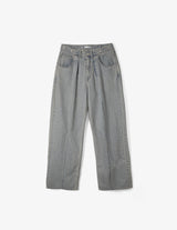 NMPT-016 VINTAGE SLUB DENIM WIDE PANTS