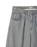 NMPT-016 VINTAGE SLUB DENIM WIDE PANTS