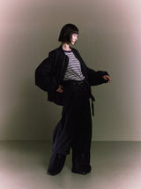 NMPT-030 GIZA COTTON GABARDINE VENTILATION LAYERED PANTS