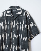 NMSH-023 ABSTRUCT ARGYLE OPEN COLLAR S/S SHIRT