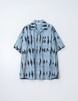 NMSH-023 ABSTRUCT ARGYLE OPEN COLLAR S/S SHIRT