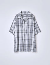 NMSH-032 C/L PLAID PULLOVER SHIRT: VINTAGE FABRIC