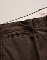 NN-0801T18 ALBARN AGED-EFFECT RESIZED CHINO TROUSERS