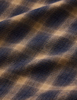 NN-1303Y18 C.HUFFAM S140'S OMBRE CHECK LODGE SHIRT