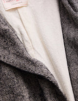 NN-1401B18 H.DEFOE LINEN ALPACA SILK HERRINGBONE ROVER JACKET