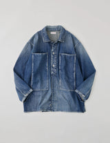 NN-2201B16 I.COXON DISTRESSED DENIM JACKET