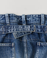 NN-2202T16 I.MARR DISTRESSED DENIM TROUSERS