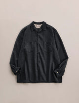 NN-2602Y18 O.ROMEO DOUBLE POCKET WOOL SAXONY DRESS SHIRT