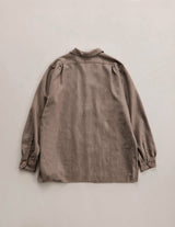 NN-2602Y18 O.ROMEO DOUBLE POCKET WOOL SAXONY DRESS SHIRT