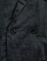 NN-0804B17 W.MORTON WOOL SILK DOUBLE BREASTED ROBE JACKET