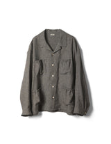 RESH-007 WRIST PATCH OPEN COLLAR SHIRT