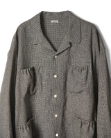 RESH-007 WRIST PATCH OPEN COLLAR SHIRT