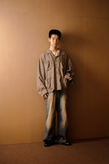 RESH-007 WRIST PATCH OPEN COLLAR SHIRT