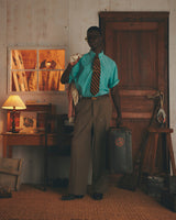 RESH-019 “SHOULDER GATHER” CHAMBRAY S/S SHIRT