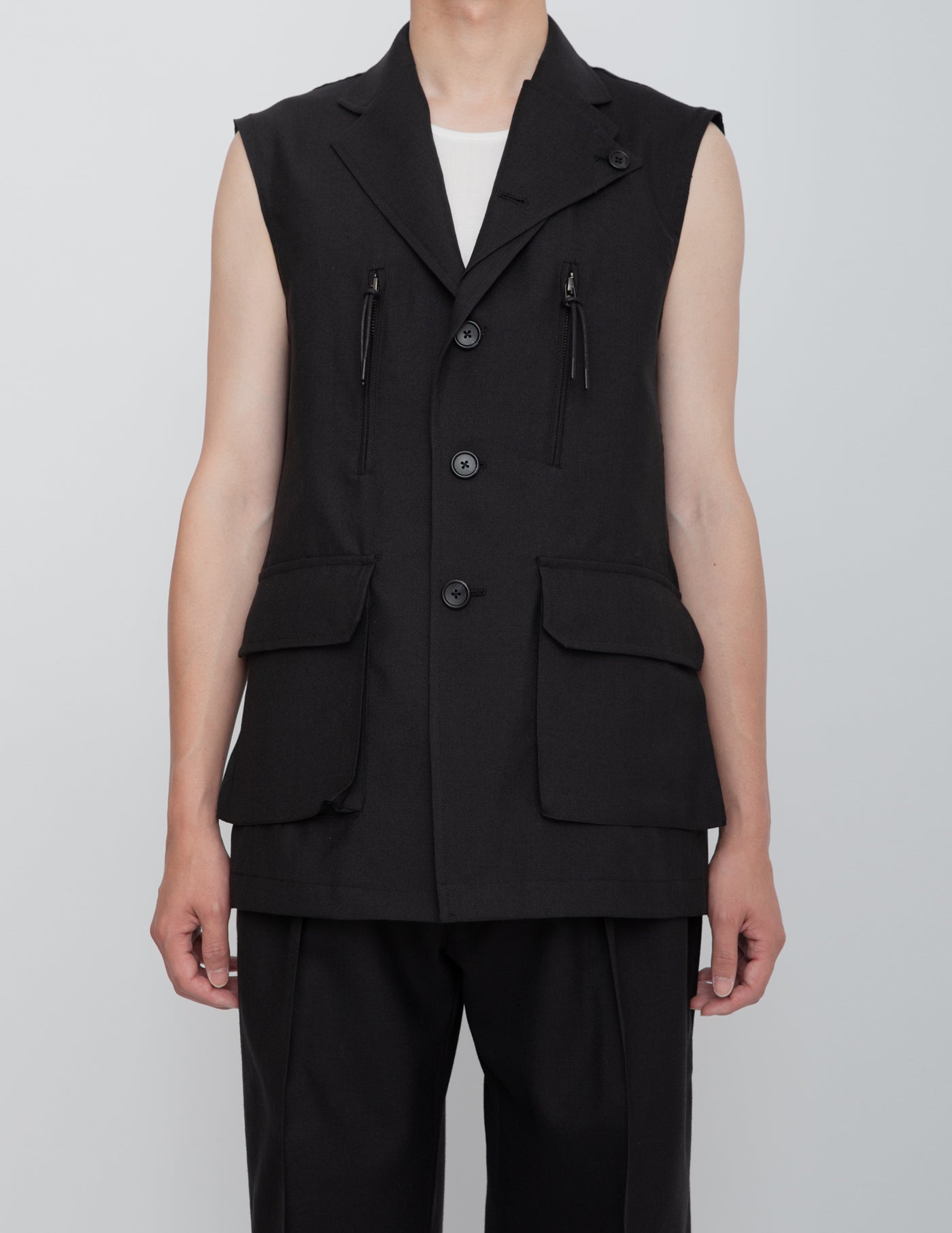 トップス opium archive y2k leather far vest opium archive y2k 香港製leather far vest y'2 leather | steer oil